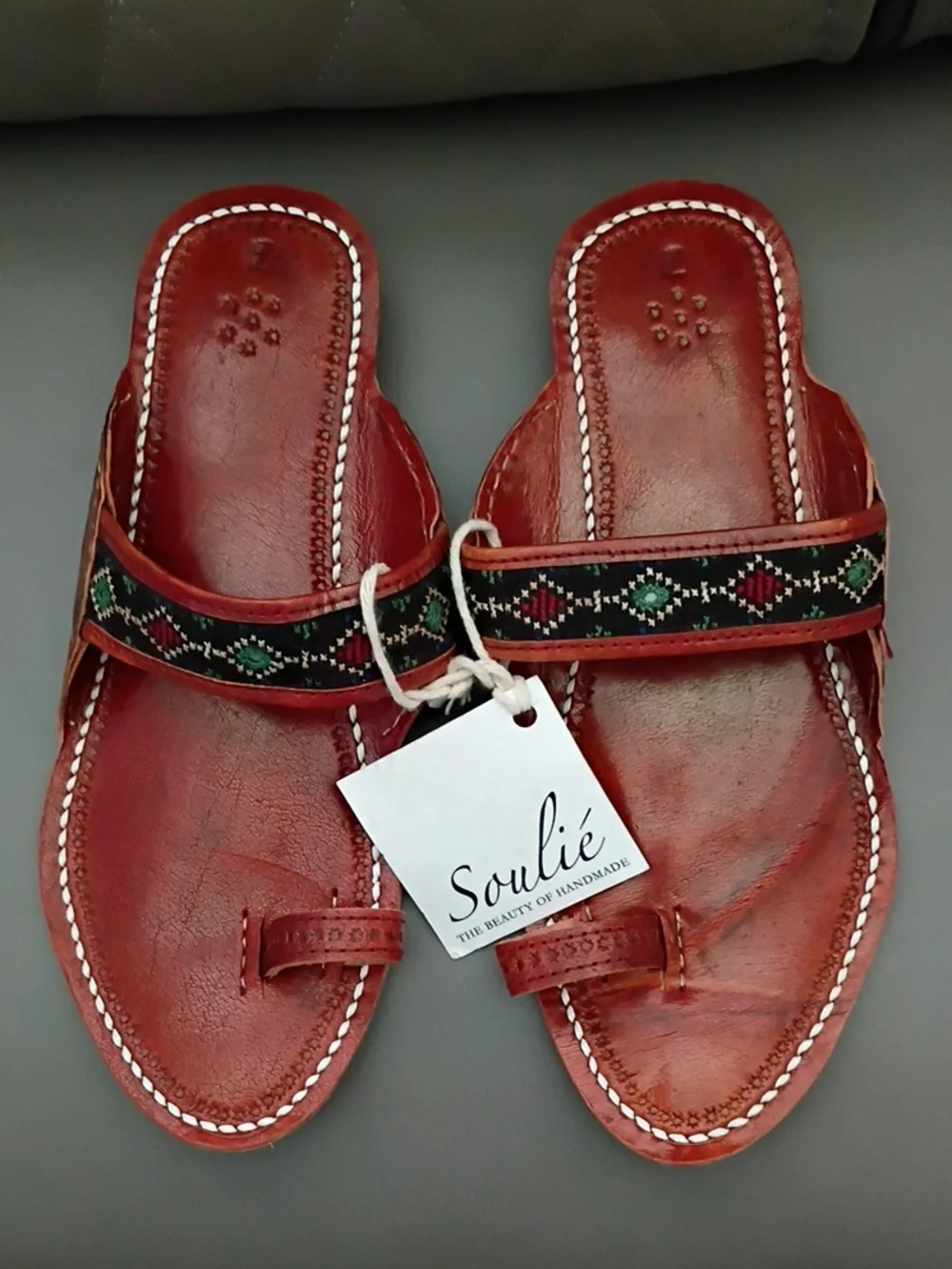 Soulie' Chappals Leather Sandals